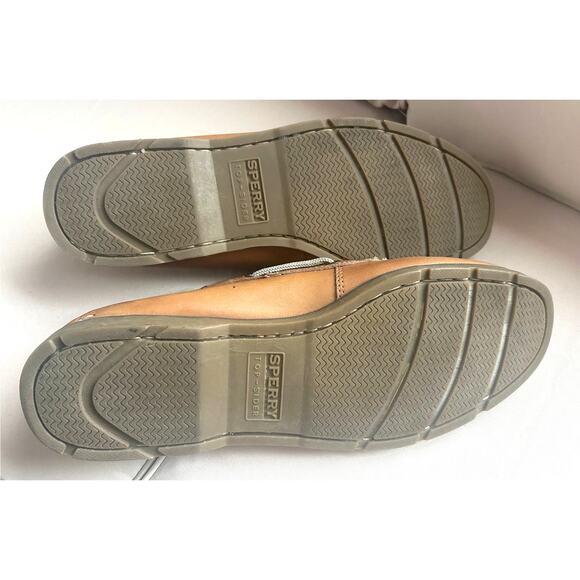 Sperry Authentic Original 2-Eye Boat Shoe Slip On Royal Brown Leather Mens 12W - Picture 9 of 11